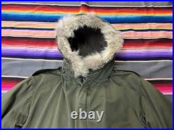 Original M-1951 M51 Korean War Fishtail Parka Medium with Fur Hood & Liner Jacket