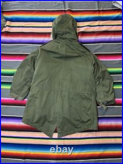 Original M-1951 M51 Korean War Fishtail Parka Medium with Fur Hood & Liner Jacket