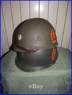 Original M1 Helmet Korean War (lieutenant Colonel)