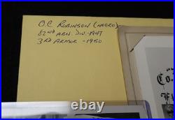 Original Photos US Black Paratrooper 82nd Airborne 1947 & 3rd Armoured Division