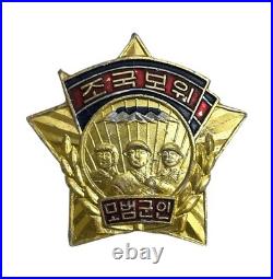 Original Rare Korean Army Model Soldier Badge