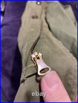 Original U. S. Army M-48 Fishtail Parka Korean War 1950s Conmar Zipper MEDIUM