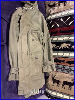 Original U. S. Army M-48 Fishtail Parka Korean War 1950s Conmar Zipper MEDIUM