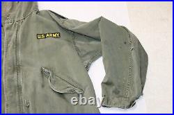 Original US Army 1951 Fish Tail Parka Jacket Coat Medium