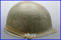 Original US WWII / WW2 / Korean War M1 Helmet with Matching Liner Named CAPAC