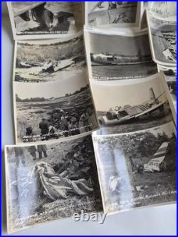 Original USAF Korean War B&W Photos Confidential Jet Crash Planes Soldiers Lot