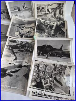 Original USAF Korean War B&W Photos Confidential Jet Crash Planes Soldiers Lot