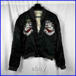 Original Vintage 1950s Korean War Silk Souvenir Jacket Timmy