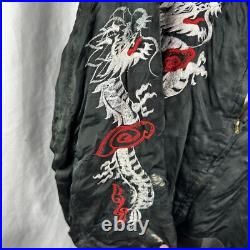 Original Vintage 1950s Korean War Silk Souvenir Jacket Timmy