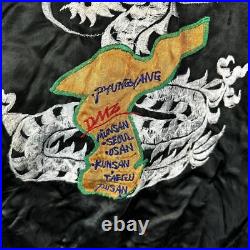 Original Vintage 1950s Korean War Silk Souvenir Jacket Timmy