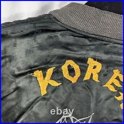 Original Vintage 1950s Korean War Silk Souvenir Jacket Timmy