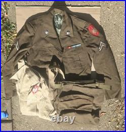 Original Vintage Korean War SCARWAF Patch RARE Green Back