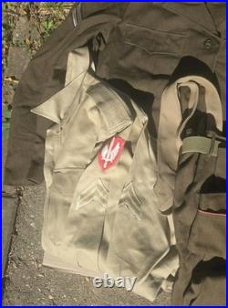 Original Vintage Korean War SCARWAF Patch RARE Green Back