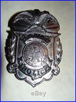 Original WW2-Korean War San Francisco Naval ShipYard Police Hat Badge