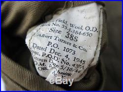 Original WW2 Korean War US Army 7th DIV 32 REG Ike Jacket Uniform Collection id