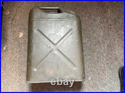 Original Wwii Korean War Us Army Jerry Water Can- Mccord