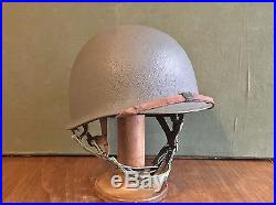 Original Wwii Ww2 / Korean War U. S. Paratrooper Combat Helmet Airborne M1c