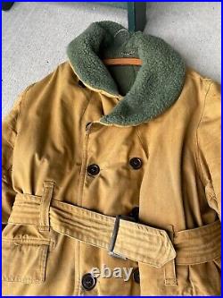 Original canadian army jeep coat korean war 1952 large size good condition