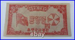 Original two(2) / Set of Korean War Safe Conduct Pass Certificate