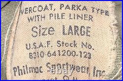 Overcoat Parka Type Pile Liner Dated 1951 Sz L (some issues) Philmac Korean War