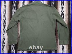 P 58 Utility Shirt Jacket vtg Military USMC stencil 22.5x27 50s 60s Uniform 1958