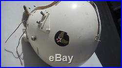 P4-A 1950s flight Helmet MFG Shelby Shoe Co. Size Large Korean War