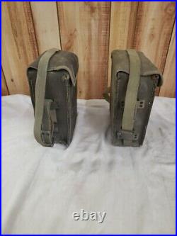 Pair Of Vintage WWII Korean War US Army Signal Corps Field Phone EE-8-B 1/2 Mile