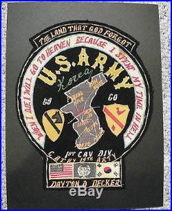 Post Korean War Blood Chit Jacket Patch 59 60 THIS IS A BIG 1