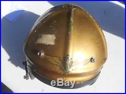 Post-Korean War US Navy H-4 Flight Helmet Size Large MFG Gentex Named 1950s