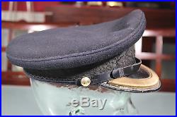 Post WW2 Korean War British Royal Signal Corps Named General's Visor Hat Cap