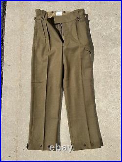 Post WW2 Korean War Era Australian Commonwealth Battledress Trousers Nos Size 14