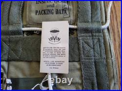 Post-WW2 & Korean War T-7 T-5 Irving Reserve Pack NOS Date Feb 1950