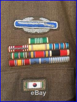 Post WWII Korean War 1st Cavalry Ike Jacket With Bullion CIB