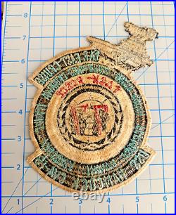 RARE 1950's or 60's USN TASK FORCE 77 USS HANCOCK CVA-19 FAR EAST CRUISE PATCH