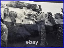RARE 1950s Korean War African American Soldier Album Tanks, Helicopter, 100s