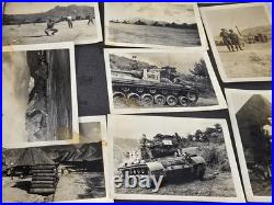 RARE 1950s Korean War African American Soldier Album Tanks, Helicopter, 100s