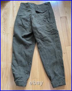 RARE 1951 Korean War Canada Uniform Jacket, Pants, Helmet, and Gas Mask Bag