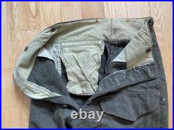 RARE 1951 Korean War Canada Uniform Jacket, Pants, Helmet, and Gas Mask Bag