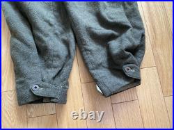RARE 1951 Korean War Canada Uniform Jacket, Pants, Helmet, and Gas Mask Bag