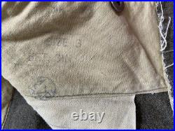 RARE 1951 Korean War Canada Uniform Jacket, Pants, Helmet, and Gas Mask Bag