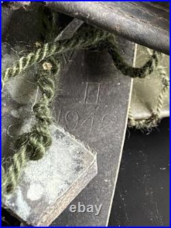 RARE 1951 Korean War Canada Uniform Jacket, Pants, Helmet, and Gas Mask Bag RARE 1951 Korean War Canada Uniform Jacket, Pants, Helmet, and Gas Mask Bag