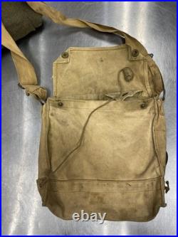 RARE 1951 Korean War Canada Uniform Jacket, Pants, Helmet, and Gas Mask Bag