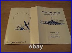 RARE 1951 Korean War US Navy BrochureWELCOME HOME Destroyer Division 81GIRLS