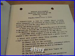 RARE 1951 US Army KOREAN WAR Leadership BookletNCO ACADEMY USFAAustria