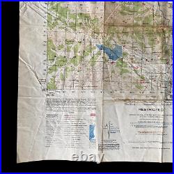 RARE Airborne Assault SUNCH'ON Target Marked POW Rescue 674th Map Korean War