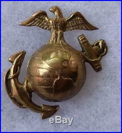 RARE Korean War Theater Made USMC Marine EGA Pin Badge D. Snyder Collection