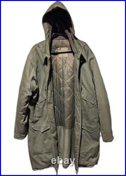 RARE Korean War U. S. Navy Transport Type Cold Weather Parka with Quilted Liner
