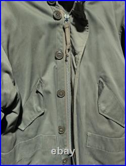 RARE Korean War U. S. Navy Transport Type Cold Weather Parka with Quilted Liner