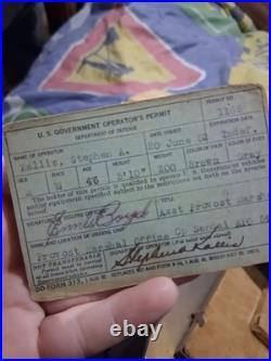 RARE Lt. Col. KALLIS Korean War Era Documents Lot Jap Korea Novelty (Photos)