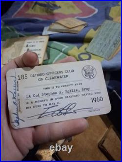 RARE Lt. Col. KALLIS Korean War Era Documents Lot Jap Korea Novelty (Photos)